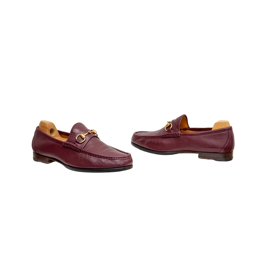 Gucci Horsebit Loafers Burgundy Leather Gold Hardware Mens UK 8.5 US 9.5